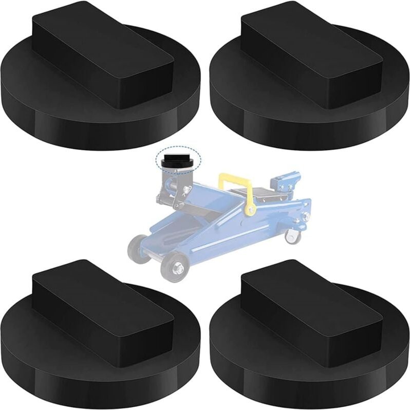 Stück rutschfeste Hydraulik-Wagenheber-Auflage, schwarzes Gummi für BMW und Mini (68 x 20 mm)