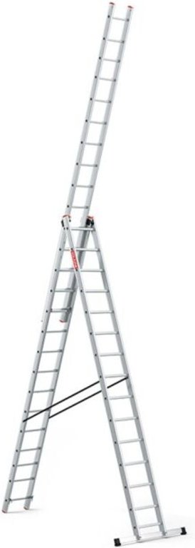 Professionelle Aluminiumleiter 3x15 Multifunktion 150 kg