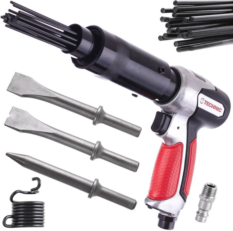 2-in-1 Druckluft-Schlaghämmer Nadeln Meißelspitzen zur Rostentfernung