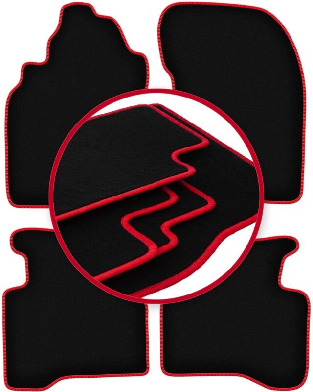 CARLUX-RED Autofußmatten für: Nissan X-Trail I T30 SUV (2001-2007)