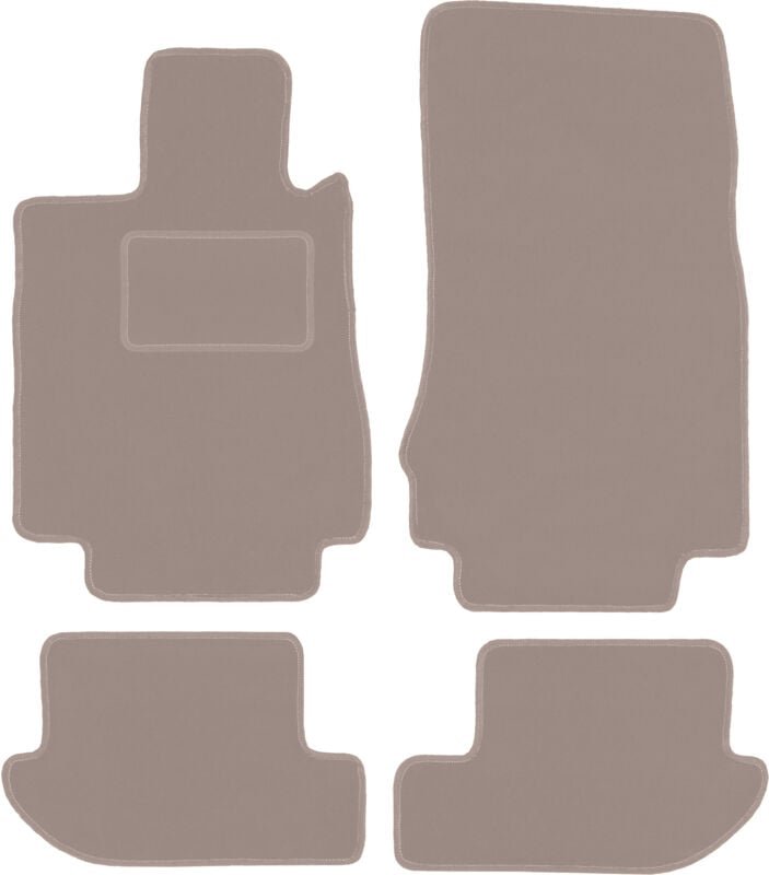 Beige Veloursmatten für: Mercedes CL W215 Coupé (1999-1006)