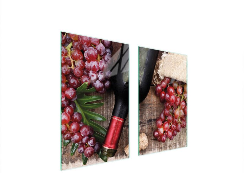 GLASSCHUTZPLATTE FÜR HERD 75x52 WEIN