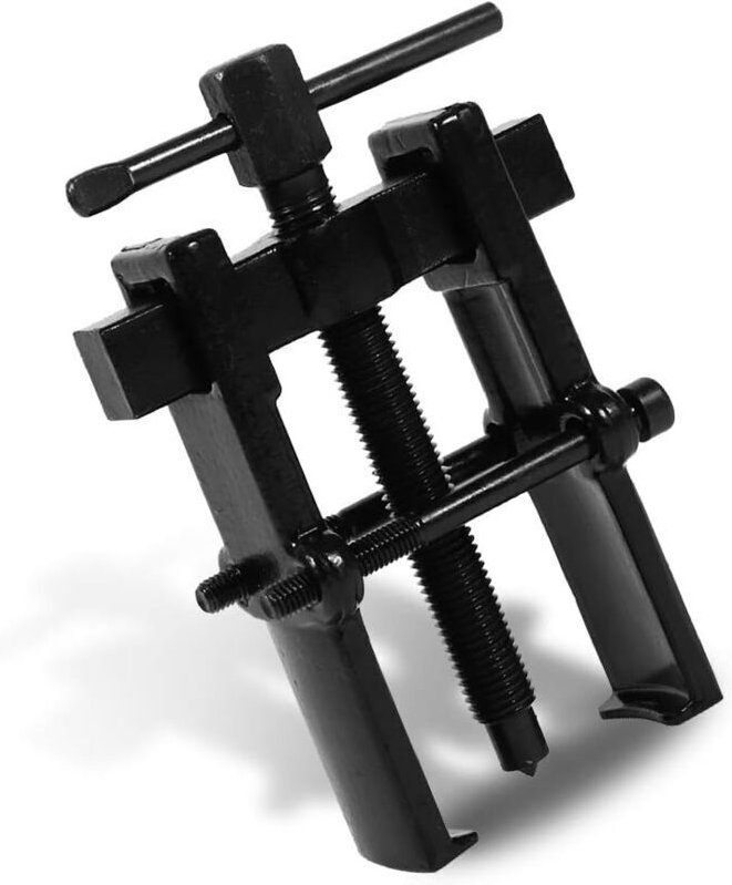 Alovez - Verstellbarer Lagerabzieher mit zwei Backen aus Kohlenstoffstahl – gerader Abzieher für Pumpe und Riemenscheibe