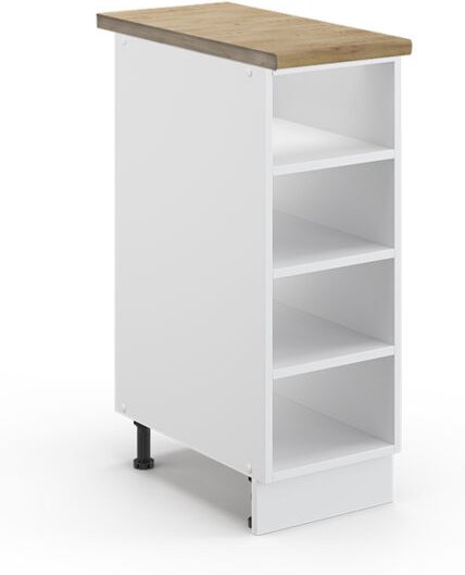 Küchenregal Fame-Line, Weiß, 30 cm , ap Eiche Vicco