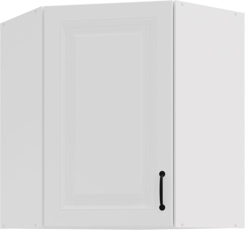 Küchen Preisbombe - Eckhängeschrank 60x60 cm Stilo Weiss Küchenzeile Küchenblock Küche Landhaus