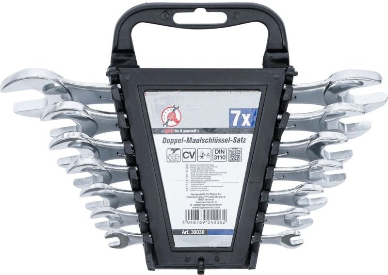 Bgs Technic - Doppel-Maulschlüssel-Satz sw 6 x 7 - 19 x 22 mm 7-tlg.