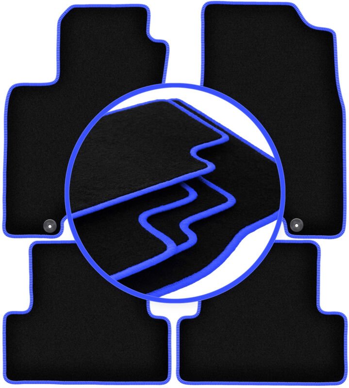 CARLUX-BLUE Autofußmatten für: Nissan X-Trail II T31 SUV (2007-2014)