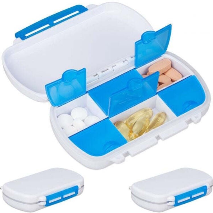 Set of 3 pocket pill boxes