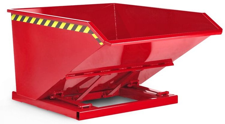 RR Industrietechnik Muldenkipper Typ RTK-75 1200x1450x780mm 750dm³ RAL 3000 Feuerrot