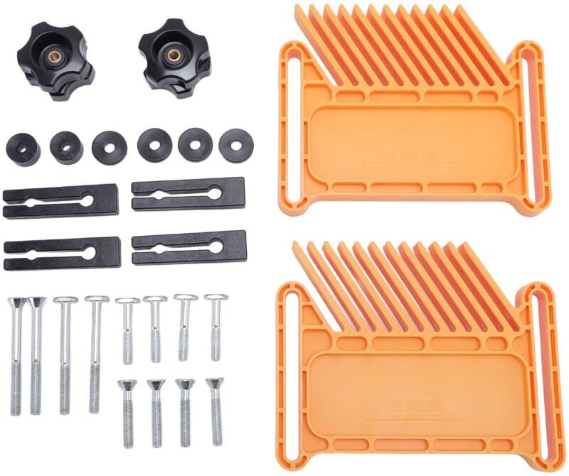 Rosvola - Scie à Table Plume, 2Pcs Jaune Table à bois Scie Accessoires Plumes, Plume Planche pour Toupie Clôtures Table ...