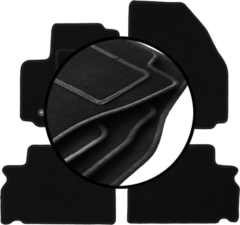 Komplettset Veloursmatten für: Ford S-MAX MK1 Minivan (2006-2011)