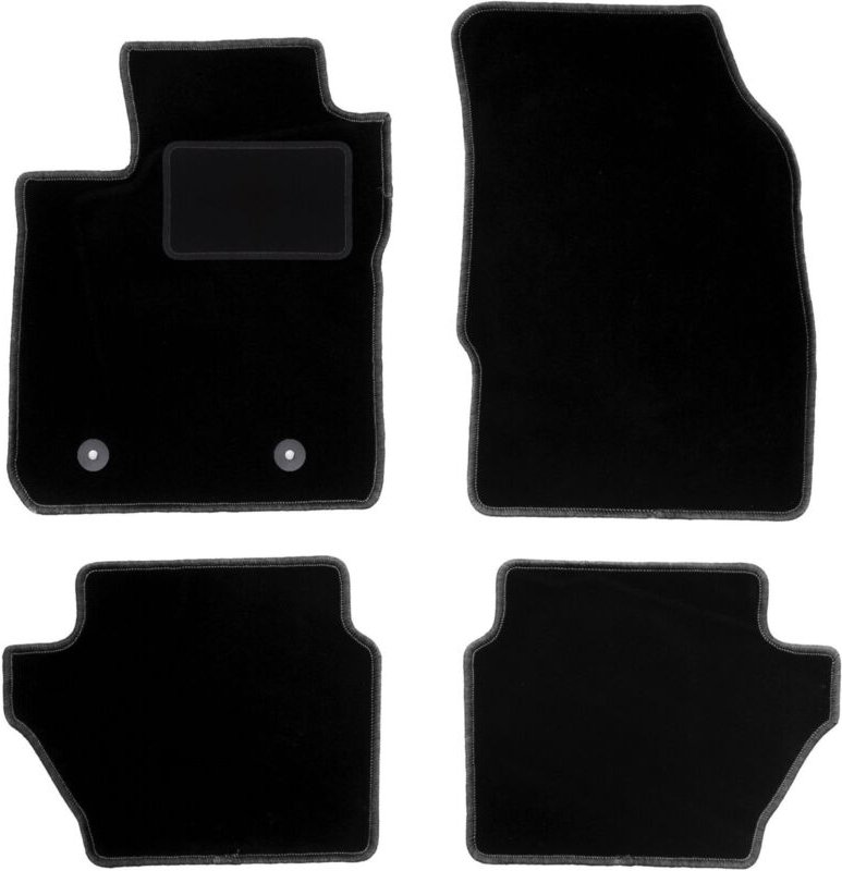 Schwarze Veloursmatten für: Ford Ka+ Fließheck (2014-)