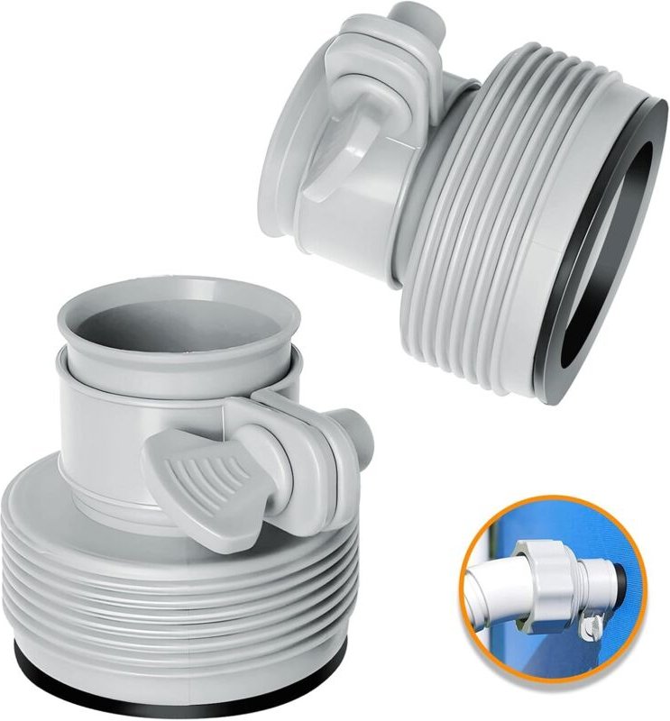 Schlauchumwandlungsadapter B-Modell 25009, Hosenadapter für Pumpen, Poolschlauchadapter mit Gewinde, Poolschlauchadapter...