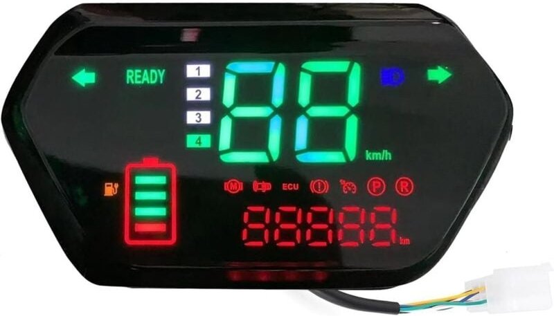 Kilometerzähler-Drehzahlmesser. Anwendung: Universeller Motorrad-Tachometer, digitaler Kilometerzähler, Drehzahlmesser f...