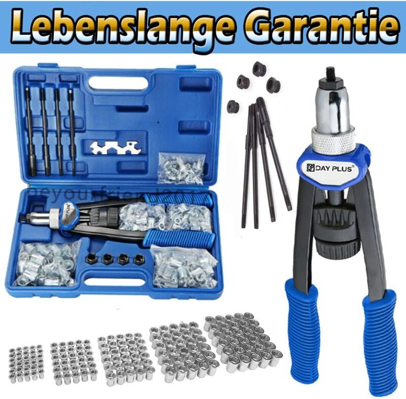 Profi Nietmutternzange Gewinde Nieten Zange Stahl Nietmuttern M5 M6 M8 M10 M12