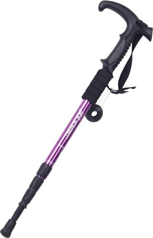 Robuster, ultraleichter Trekkingstock aus Aluminium in Luftfahrtqualität, stoßfester Teleskop-Gehstock, verstellbare Län...