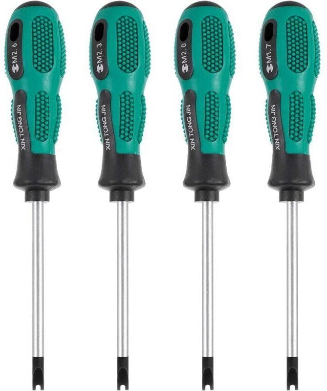 Thumbnail - ZVD - 4pcs / Set Tournevis Embouts de Tournevis u Fourche magnétique vis rainurée conducteur cr-v Multi Function Tool Ki...