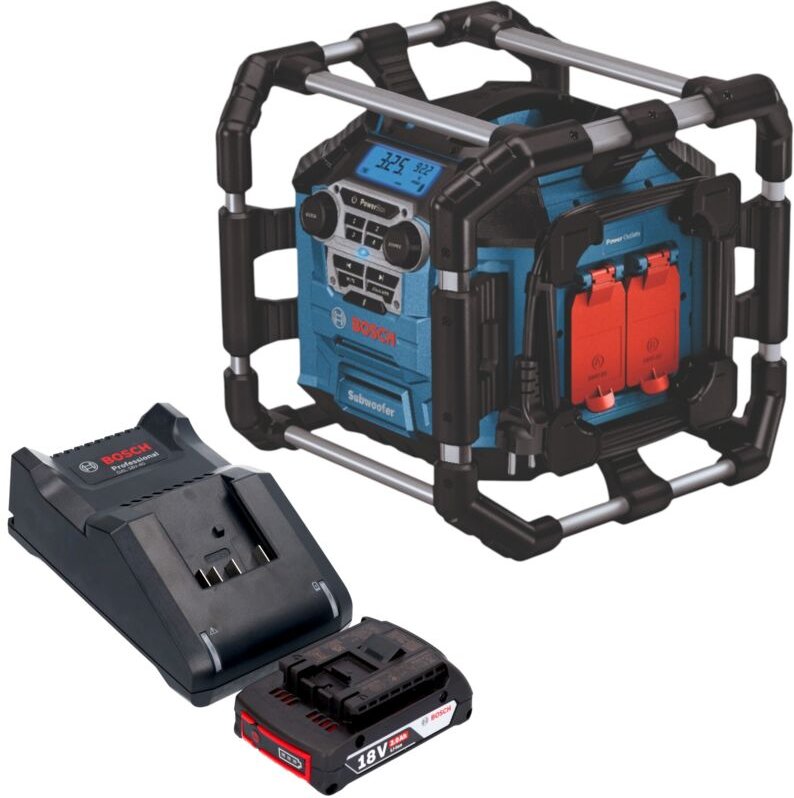 Bosch GPB 18V-5 C Professional Akku Radio 18 V Bluetooth + 1x Akku 2,0 Ah + Ladegerät
