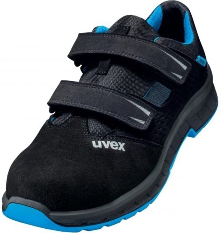 Uvex - 2 trend Sicherheits-Sandale Gr.48 W11 S1 esd sr schwarz/blau 6936.8