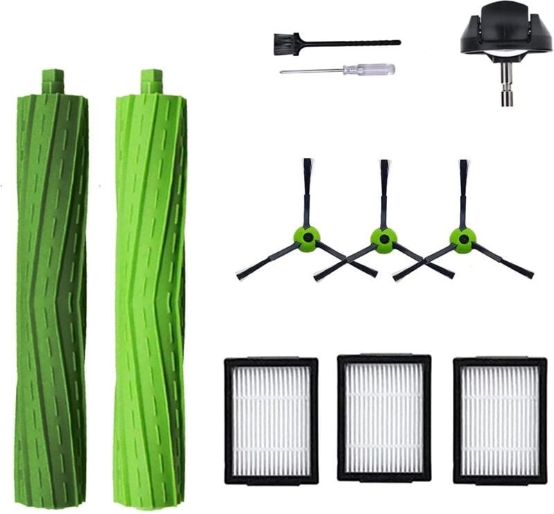 Thumbnail - Ersatzteile für Staubsauger iRobot Roomba J7 I7 I6 I3 I4 I2 I5 I8 I1+/Plus E5 E6 IEJ, 1 Satz Gummiwalzenbürsten, 1 Vorde...