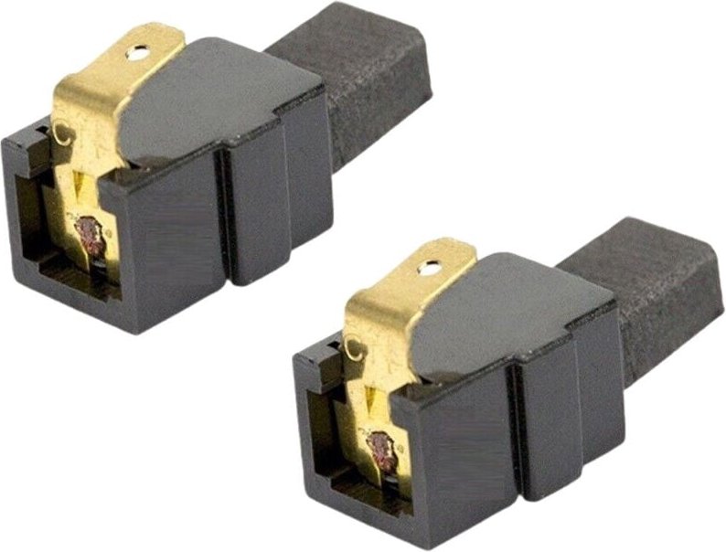 Trade-shop - 2x Motorkohlen Kohlebürsten Schleifkohlen 6x9x12,5mm mit Halterung für Makita 6904V 6904VH 6905H 6820V 6822...