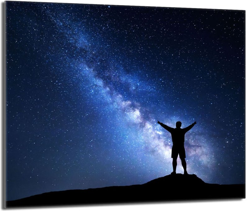 Glas-Herdplattenschutz 60x52 Sterne