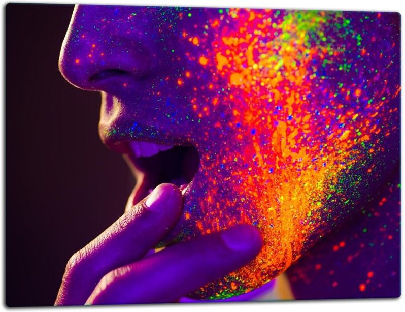 GlassplattenschneideBrett 52x40 Lippen