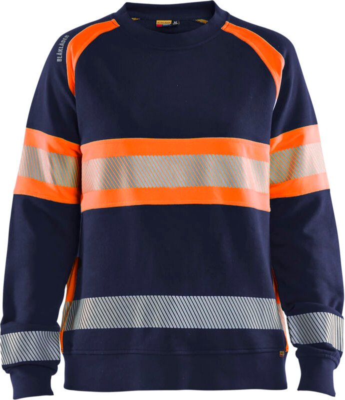 Hochsichtbarer Arbeitssweat für Damen 3409 - Marine/Orange XL