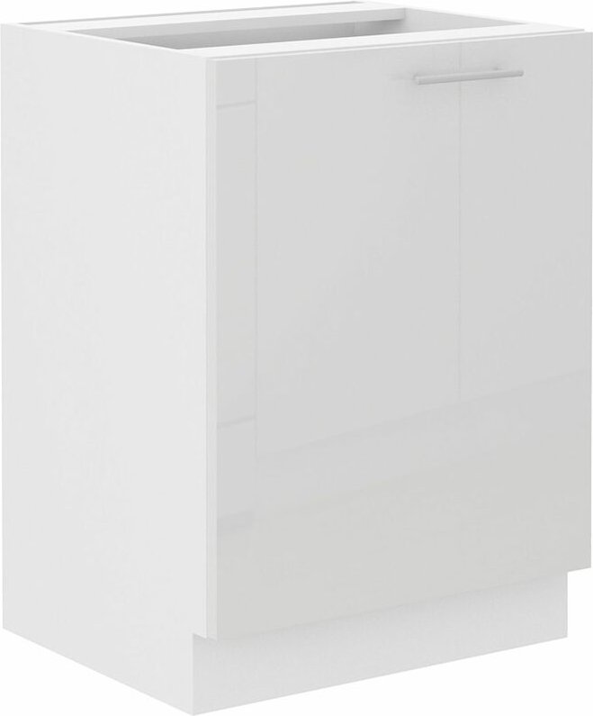 Thumbnail - Küchen Preisbombe - Unterschrank 60 Lara Weiß Hochglanz + Weiß matt Küchenzeile Küchenblock Küche