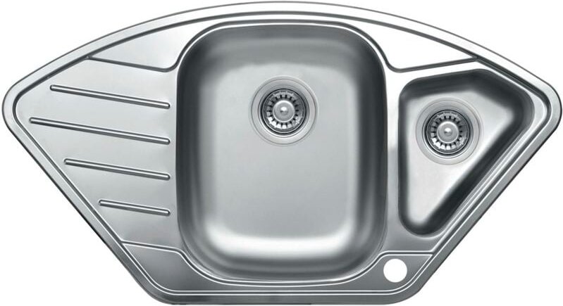 SOLIDO Eck-Einbauspüle EX 191, Edelstahl