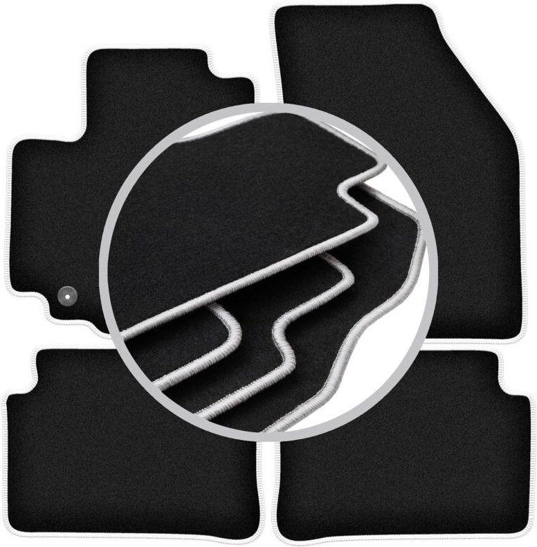 CARLUX-SILVER Autofußmatten für: Opel Agila B Fließheck (2008-2014)