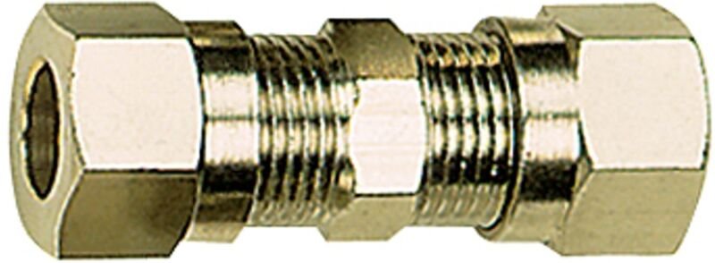 Gerade Verschraubung, Rohr-Außen-Ø 18 mm, sw 26, SW1 32, ms vern. - Riegler