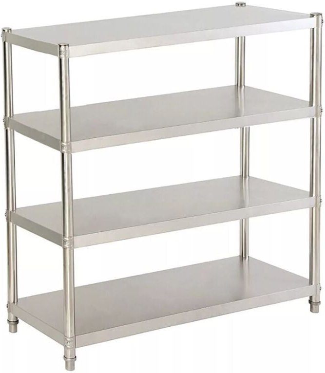 Gojoy - 4 Böden Gastro Edelstahlregal Küchenregal Lagerregal Schwerlastregal Standregal
