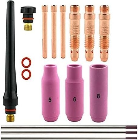 WP-26 WIG-Schweißzubehör, Argon-Lichtbogenschweißgerät, Adapterhülsengehäuse-Keramikdüse, für WP17/18/26 WIG-Schweißpist...