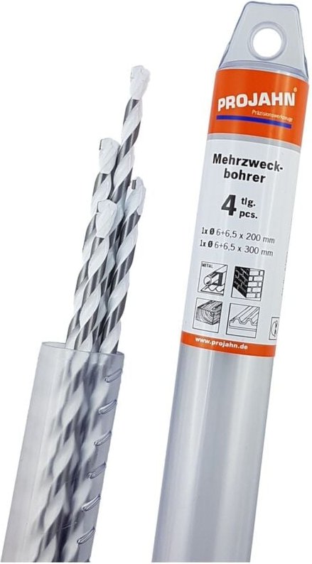 Projahn - Mehrzweckbohrer Satz 4-tlg. 6x200 - 6x300 - 6,5x200 - 6,5x300