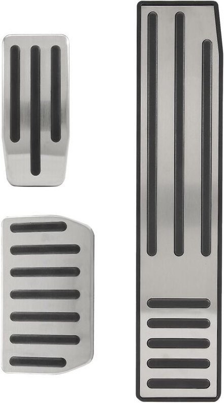 Thumbnail - Woosien - Für xs Auto Edelstahl Fußpedal Pads Abdeckung Bremse Gaspedal Rest Pedal Nicht Bohren Zubehör