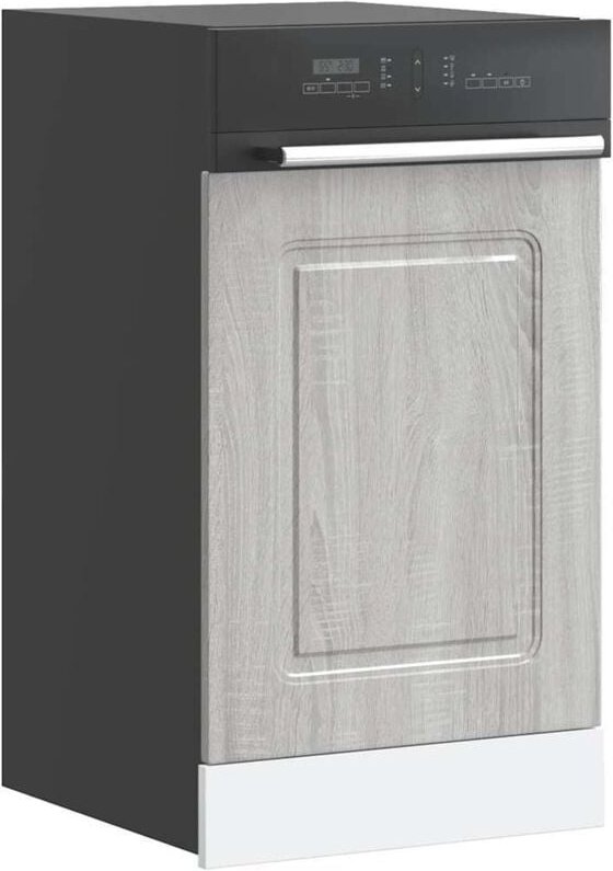 Geschirrspülerblende Kalmar Grau Sonoma 45x1,5x67 cm Vidaxl