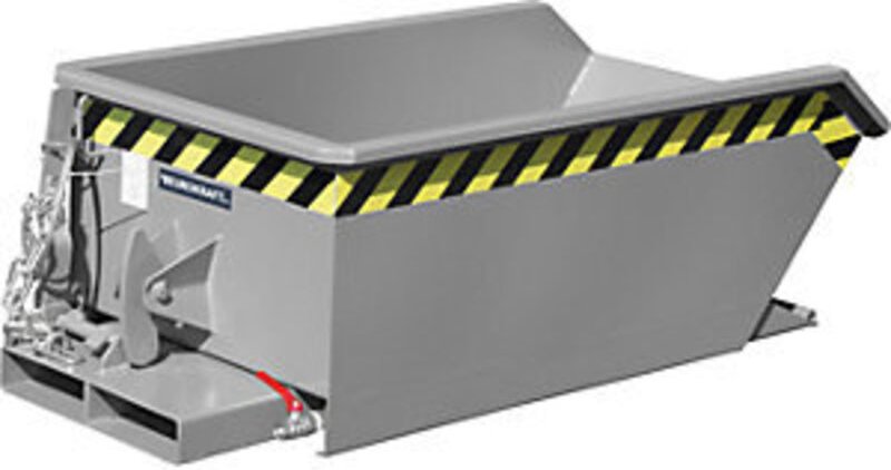 Bauer Mini-Spänebehälter SMGU 230, lackiert, Mausgrau