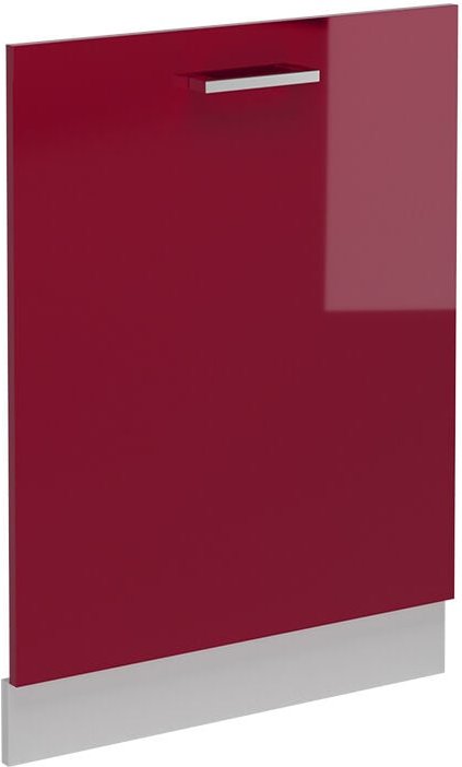 Geschirrspülblende R-Line, Bordeaux Hochglanz, 60 cm ohne Arbeitsplatte Vicco