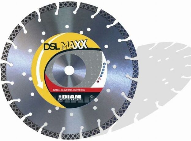 Diam Industries - Gemischte Diamanttrennscheibe diam Ø230mm / 22.23 mm Stahlflansche montiert - DSLMAXX230/22FDA