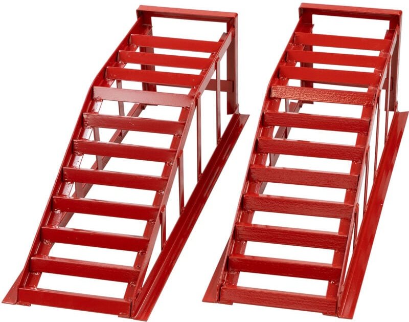 Dema - 2x Stahl pkw Kfz Auto Auffahrrampen Auffahrböcke Auffahrkeil Paar bis 2000kg 2t