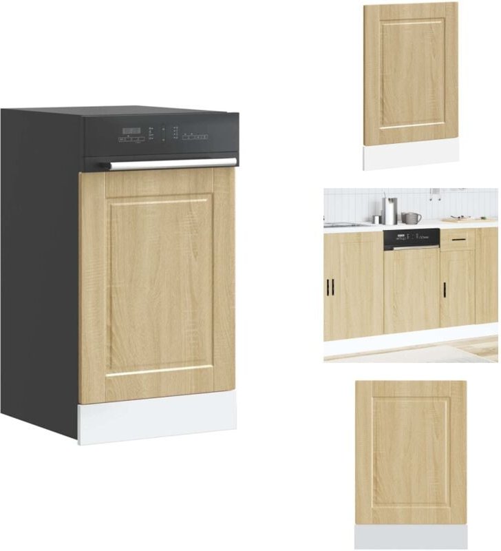 Geschirrspülerblende Porto Sonoma-Eiche 45x1,5x67 cm - Geschirrspülerblende - Geschirrspülerblenden - Geschirrspüler Fro...