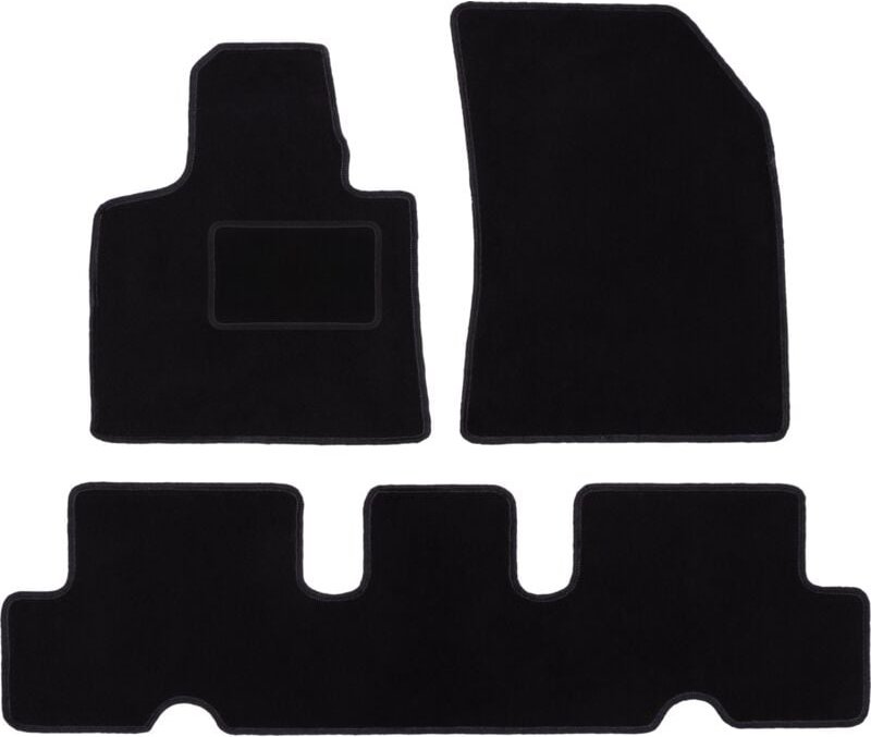 Schwarze Veloursmatten für: Citroen C4 Grand Spacetourer Minivan (2018-)