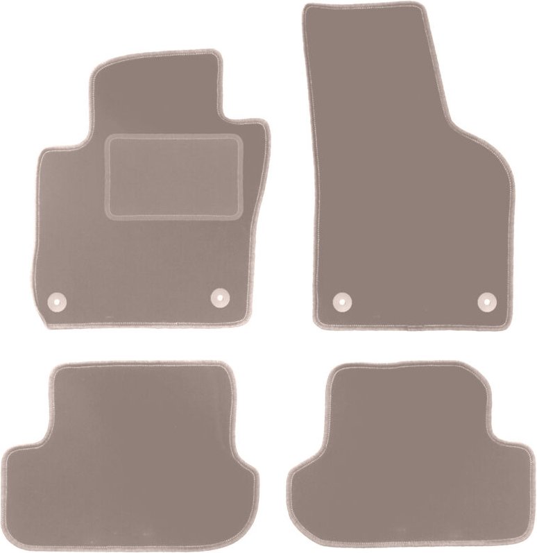 Beige Veloursmatten für: Volkswagen Beetle Cabrio, Coupé (2012-2019)