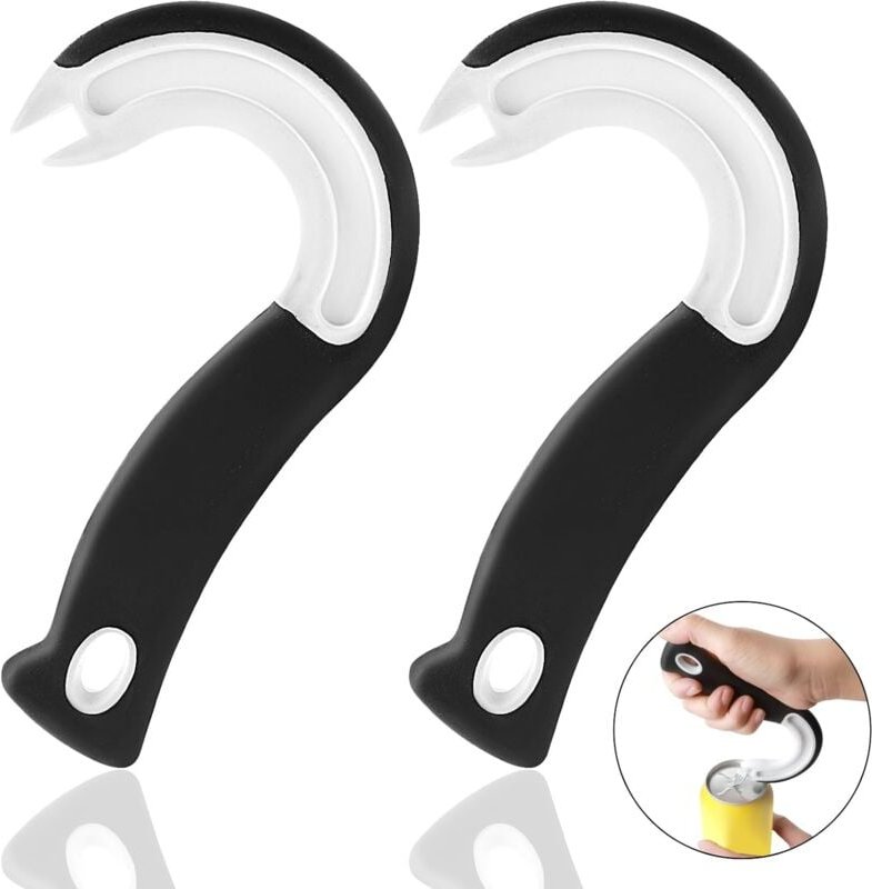 Thumbnail - 2er-Pack einfach zu öffnender Ring-Dosenöffner, Laschen-Dosenöffner, Soda-Öffnungswerkzeug für ältere Kinder mit Arthrit...