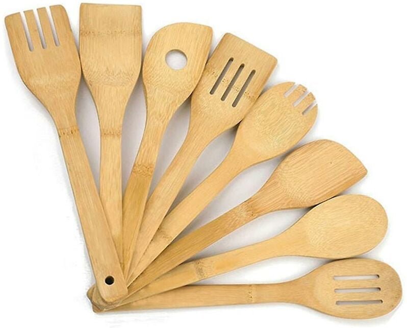 8 Spatel – Pfannenwender- und Kochlöffel-Set – Küchenhelfer aus 100 % fsc