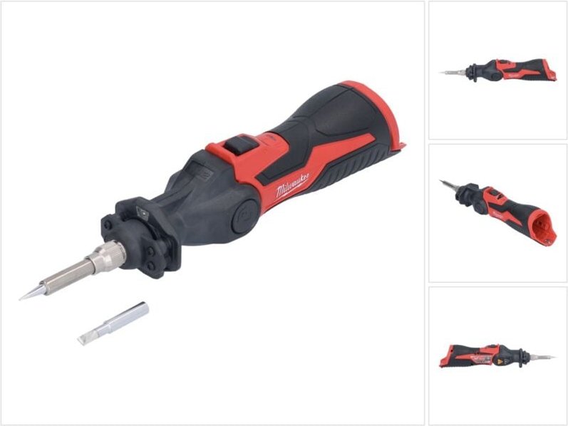 Thumbnail - Milwaukee M12 SI-0 Akku Lötkolben 12 V 400 °C ( 4933459761 ) arretierbarer Kopf Solo - ohne Akku, ohne Ladegerät