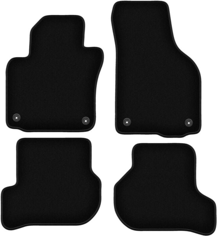 BASIC schwarze Veloursmatten für: Skoda Yeti Crossover (2009-2017)