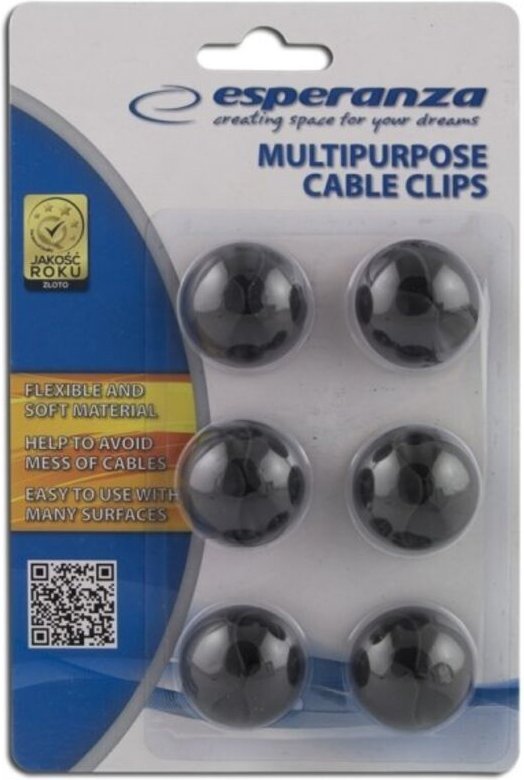 Esperanza mehrzweck kabelklemmen eba101k schwarz