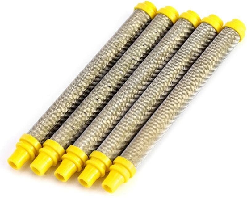 Ymyny - 100 Mesh Airless-Spritzpistolen-Filterelemente, für Airless-Farbspritzpistole, 5 Stück